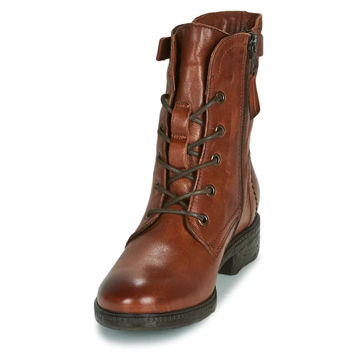 Meilleure vente 🥰 Chaussures Femme Boots Dream in Green NELATINE Cognac 😀 5 Meilleure vente 🥰 Chaussures Femme Boots Dream in Green NELATINE Cognac 😀 – Image 3