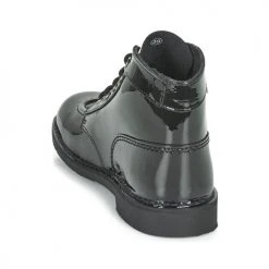 Promo 😀 Chaussures Femme Boots Kickers KICK COL Noir Verni 🥰 -Bottines Boutique 15500498 500 E