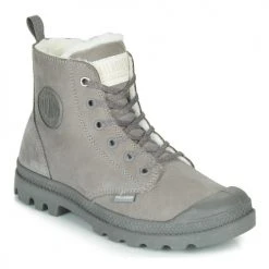 Coupon 🛒 Chaussures Femme Boots Palladium PAMPA HI ZIP WL Gris 👏