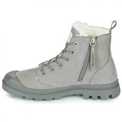 Coupon 🛒 Chaussures Femme Boots Palladium PAMPA HI ZIP WL Gris 👏 -Bottines Boutique 15500881 500 D