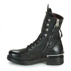 De gros 💯 Chaussures Femme Boots Airstep / A.S.98 BRET METAL Noir ⌛ -Bottines Boutique 15570475 500 D