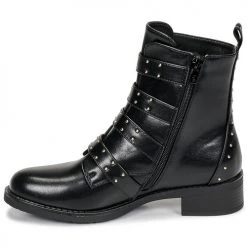 Le moins cher 🔔 Chaussures Femme Boots Les Petites Bombes QUADRI Noir 💯 -Bottines Boutique 17659008 500 D