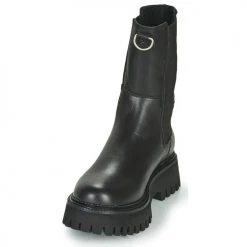 Coupon ✨ Chaussures Femme Boots Bronx GROOV Y Noir 🥰 -Bottines Boutique 17659294 500 C