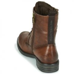 Remise 🥰 Chaussures Femme ✨ Boots Tom Tailor 93303 Cognac ⌛ -Bottines Boutique 17673943 500 E
