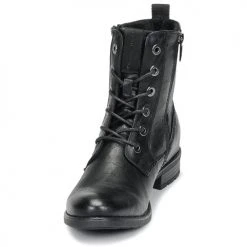 Promo ⌛ Chaussures Femme 🔔 Boots Tom Tailor 93303-NOIR Noir ❤️ -Bottines Boutique 17673945 500 C