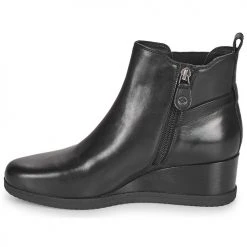Le moins cher 🔥 Chaussures Femme Bottines Geox ANYLLA WEDGE Noir 🤩 -Bottines Boutique 17682517 500 D