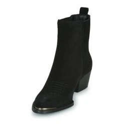 Promo 😍 Chaussures Femme Bottines Ikks TIAG SUEDE Noir ⭐ -Bottines Boutique 17693813 500 C