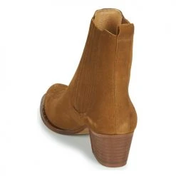 Meilleur prix ⌛ Chaussures Femme Bottines Ikks TIAG SUEDE Camel 💯 -Bottines Boutique 17693814 500 E