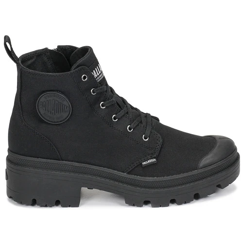 Vente flash 😍 Chaussures Femme Boots Palladium PALLABASE TWILL Noir ❤️ 4 Vente flash 😍 Chaussures Femme Boots Palladium PALLABASE TWILL Noir ❤️ – Image 2