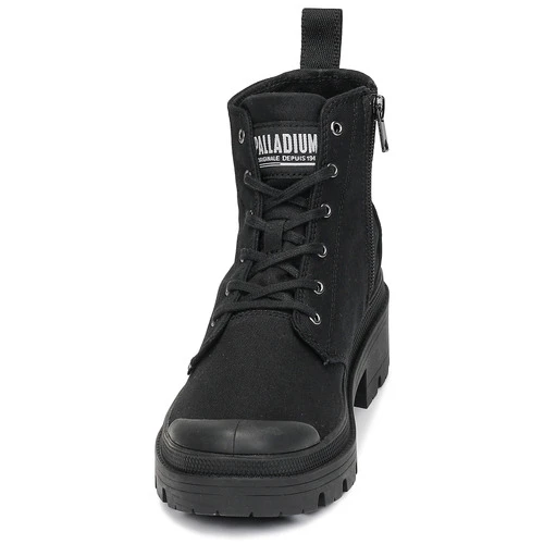 Vente flash 😍 Chaussures Femme Boots Palladium PALLABASE TWILL Noir ❤️ 5 Vente flash 😍 Chaussures Femme Boots Palladium PALLABASE TWILL Noir ❤️ – Image 3