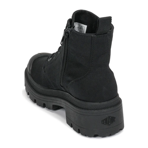 Vente flash 😍 Chaussures Femme Boots Palladium PALLABASE TWILL Noir ❤️ 7 Vente flash 😍 Chaussures Femme Boots Palladium PALLABASE TWILL Noir ❤️ – Image 5