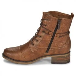 Nouveau ⭐ Chaussures Femme 👏 Boots Mustang 1229508 Cognac 🎁 -Bottines Boutique 17844369 500 D
