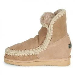 Vente flash 👍 Chaussures Femme Boots Mou ESKIMO INNER WEDGE SHORT Beige 🤩 -Bottines Boutique 17916193 500 D