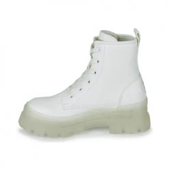 Meilleur prix 🎉 Chaussures Femme Boots Buffalo ASPHA RLD Blanc ✔️ -Bottines Boutique 18916130 500 D