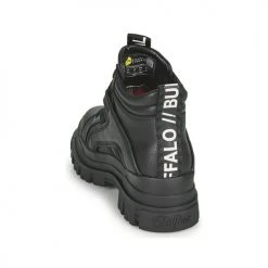 Promo 🧨 Chaussures Femme Boots Buffalo ASPHA NC MID Noir ❤️ -Bottines Boutique 19302473 500 E