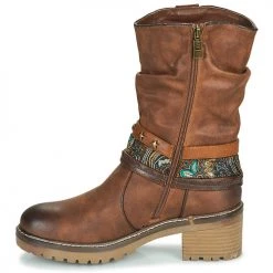 Remise 🤩 Chaussures Femme Bottines MTNG 50003 Cognac ✔️ -Bottines Boutique 19824560 500 D