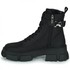 Remise 🛒 Chaussures Femme Boots Steve Madden TANKER-P Noir 👏 -Bottines Boutique 19901109 500 D