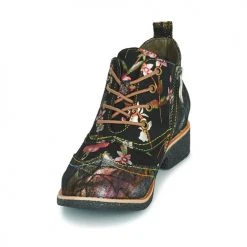 Sortie 🛒 Chaussures Femme ⭐ Boots Laura Vita COCRALIEO Noir / Vert / Rose ⌛ -Bottines Boutique 19925914 500 C