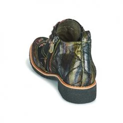 Sortie 🛒 Chaussures Femme ⭐ Boots Laura Vita COCRALIEO Noir / Vert / Rose ⌛ -Bottines Boutique 19925914 500 E