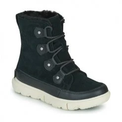 Promo 👏 Chaussures Femme Boots Sorel SOREL EXPLORER II JOAN FAUX FUR Noir 😍