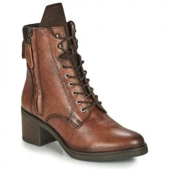 Budget ✨ Chaussures Femme Bottines Dorking ROX Marron ✔️