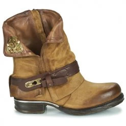 De gros 😍 Chaussures Femme Boots Airstep / A.S.98 SAINT BIKE Camel 🌟 -Bottines Boutique 20021497 500 B