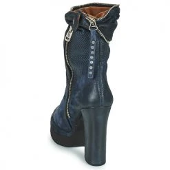 Acheter 🎁 Chaussures Femme Bottines Airstep / A.S.98 BLOC ZIP Bleu 🧨 -Bottines Boutique 20021500 500 E