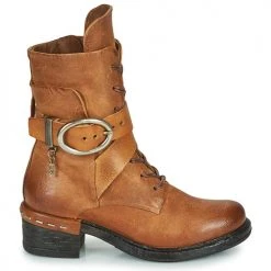 Offres ✔️ Chaussures Femme Bottines Airstep / A.S.98 NOVASUPER LACE Camel ❤️ -Bottines Boutique 20021513 500 B
