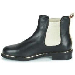 Bon marché ⌛ Chaussures Femme 🌟 Boots Les Tropéziennes par M Belarbi MICKY Noir / Doré ✔️ -Bottines Boutique 20044167 500 D