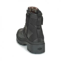 Coupon 🔥 Chaussures Femme Boots Palladium PALLABASE TACT STR L Noir 🔥 -Bottines Boutique 20129455 500 E