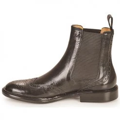 Le moins cher 🎁 Chaussures Femme 👍 Boots Melvin & Hamilton SALLY 112 Noir ✔️ -Bottines Boutique 20175023 500 D