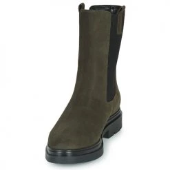 Tout neuf ✔️ Chaussures Femme ✨ Boots Les Tropéziennes par M Belarbi SLAM KAKI SUEDE ✨ -Bottines Boutique 22369975 500 C