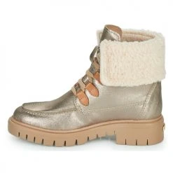 Coupon ❤️ Chaussures Femme Boots Les Tropéziennes par M Belarbi ZIVERNO OR 🛒 -Bottines Boutique 22369980 500 D