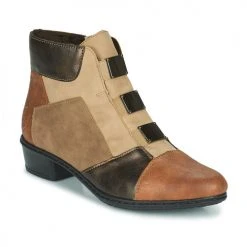 Meilleure vente ⌛ Chaussures Femme Bottines Rieker Y0764-22 Marron / Beige 🎁