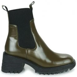 Meilleur prix 😉 Chaussures Femme Bottines Jonak DOVE Kaki / Noir 🧨 -Bottines Boutique 22381461 500 B