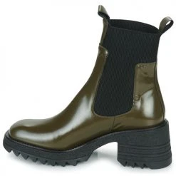 Meilleur prix 😉 Chaussures Femme Bottines Jonak DOVE Kaki / Noir 🧨 -Bottines Boutique 22381461 500 D