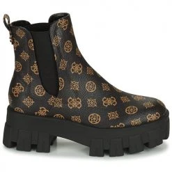 Meilleur prix ⌛ Chaussures Femme Boots Guess VAEDA Noir / Marron ❤️ -Bottines Boutique 22418813 500 B