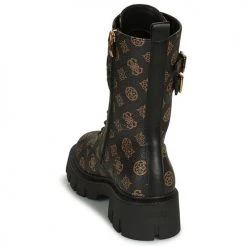 Promo ❤️ Chaussures Femme Boots Guess SERY Noir / Marron 🎉 -Bottines Boutique 22418821 500 E
