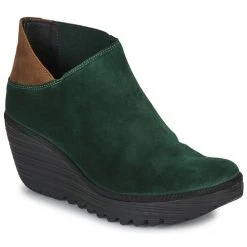 Coupon ✔️ Chaussures Femme Bottines Fly London YEGO Vert ✨