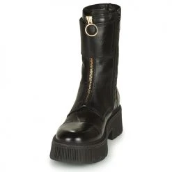 Coupon ⌛ Chaussures Femme ✨ Boots Mjus BOMBA ZIP Noir ⌛ -Bottines Boutique 22484588 500 C