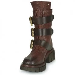 Offres 🌟 Chaussures Femme ❤️ Boots Airstep / A.S.98 HELL BUCKLE Bordeaux ⌛ -Bottines Boutique 22484734 500 C