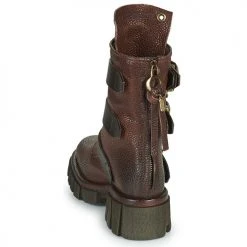 Offres 🌟 Chaussures Femme ❤️ Boots Airstep / A.S.98 HELL BUCKLE Bordeaux ⌛ -Bottines Boutique 22484734 500 E