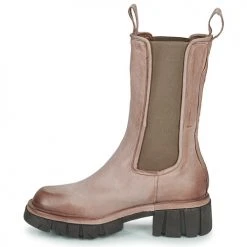 Promo ✔️ Chaussures Femme 🎁 Boots Airstep / A.S.98 HELL CHELSEA Beige 😍 -Bottines Boutique 22484738 500 D