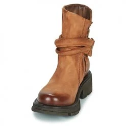 Coupon 💯 Chaussures Femme Boots Airstep / A.S.98 LANE Camel 🎉 -Bottines Boutique 22484742 500 C