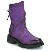 De gros 😉 Chaussures Femme Boots Airstep / A.S.98 LANE ZIP Violet ✨
