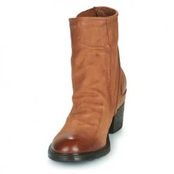 Remise ❤️ Chaussures Femme Bottines Airstep / A.S.98 JAMAL LOW Camel 👏 -Bottines Boutique 22484761 500 C