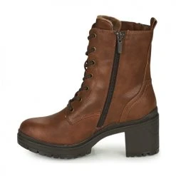 Budget 🤩 Chaussures Femme Bottines Mustang 1409504-3 Cognac 🧨 -Bottines Boutique 22512014 500 D