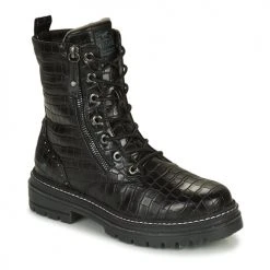 Nouveau ❤️ Chaussures Femme 🛒 Boots Mustang 1398503-009 Noir 🎉