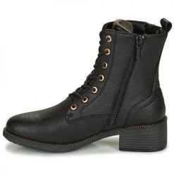 Meilleur prix 🔔 Chaussures Femme Bottines Mustang 1402502-929 Noir 🥰 -Bottines Boutique 22512029 500 D