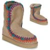 Bon marché ⌛ Chaussures Femme 👍 Boots Mou ESKIMO OVERSTICH Beige / Multicolore ⌛